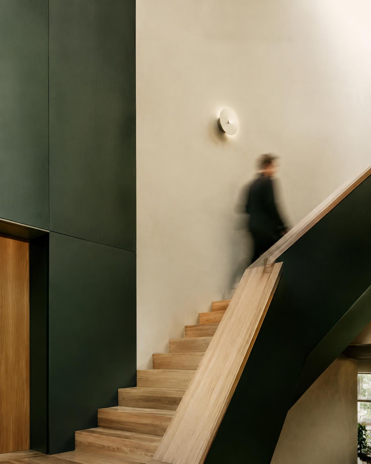 Modern office stairwell
